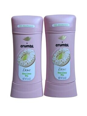 NWT Dove X Crumbl Key Lime Pie Limited Edition Aluminum Free Deodorant